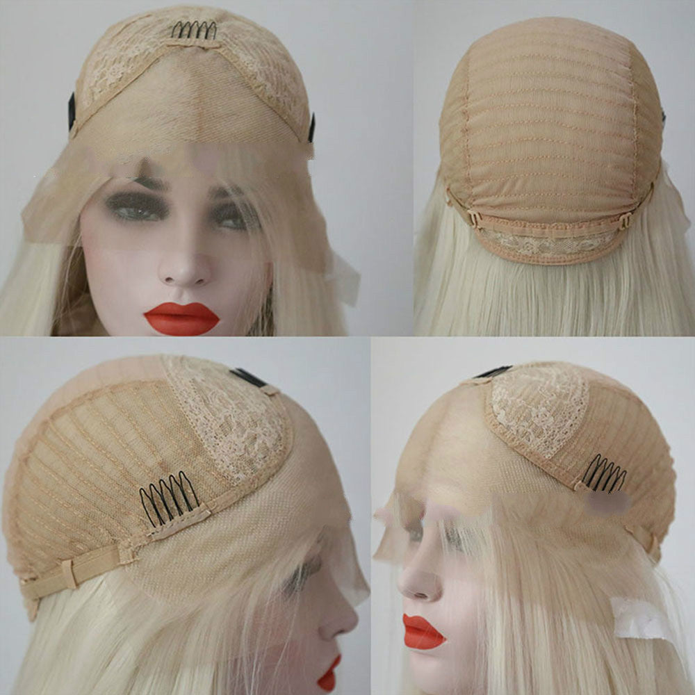 Synthetic front lace wig