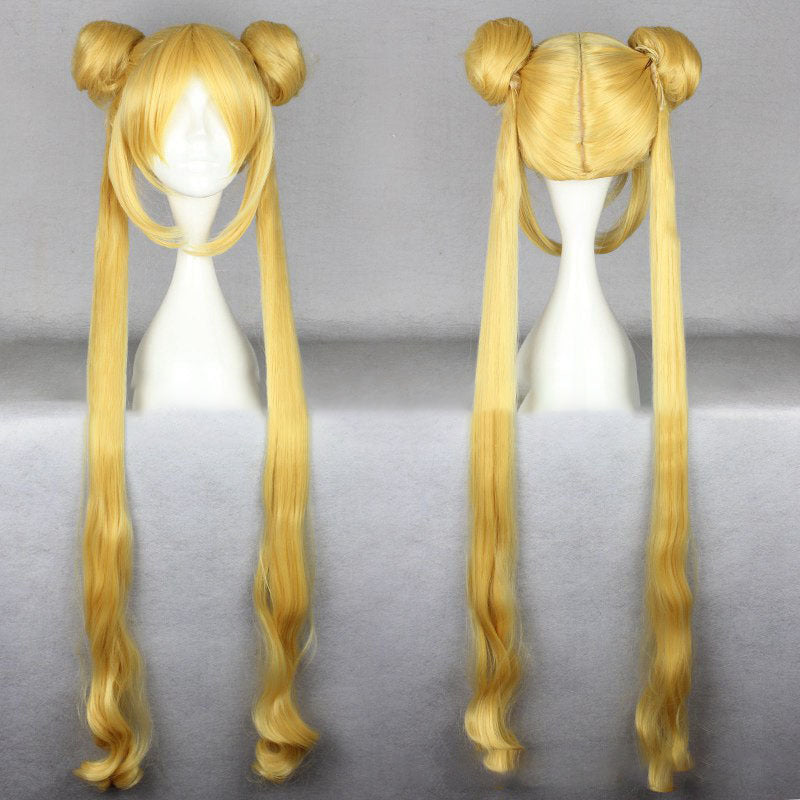 Cross-Border Exclusive Supply Sailor Moon Moon Hare Shui Bingyue Anime Cos Wig Foreign Trade Hot Selling Style