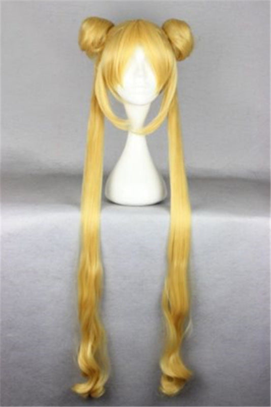 Cross-Border Exclusive Supply Sailor Moon Moon Hare Shui Bingyue Anime Cos Wig Foreign Trade Hot Selling Style