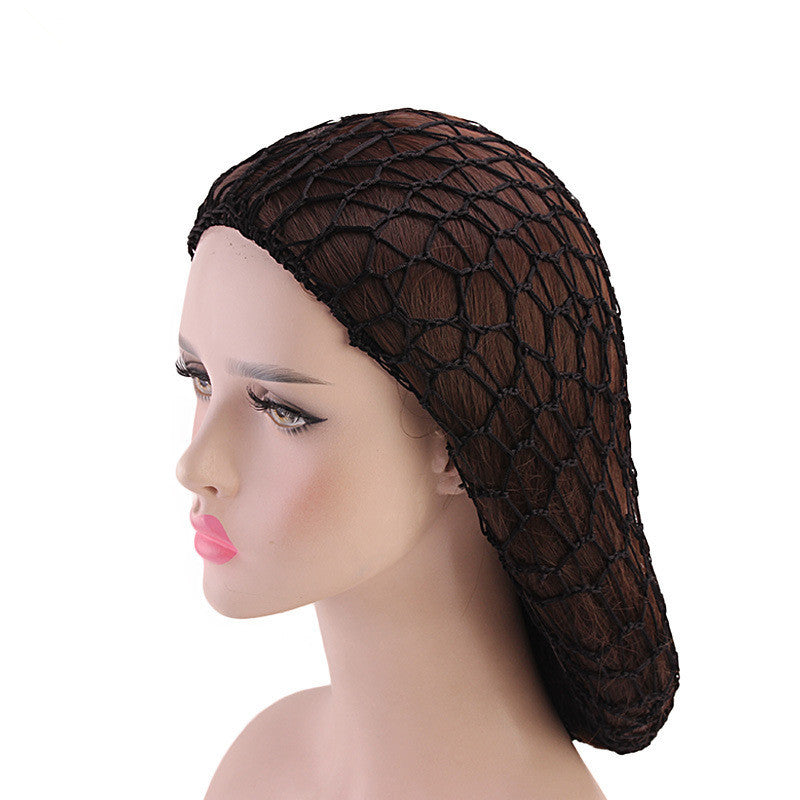 Ladies Hand Crocheted Drooping Hair Net, Hair Care Long Net Bag, Mesh Night Cap