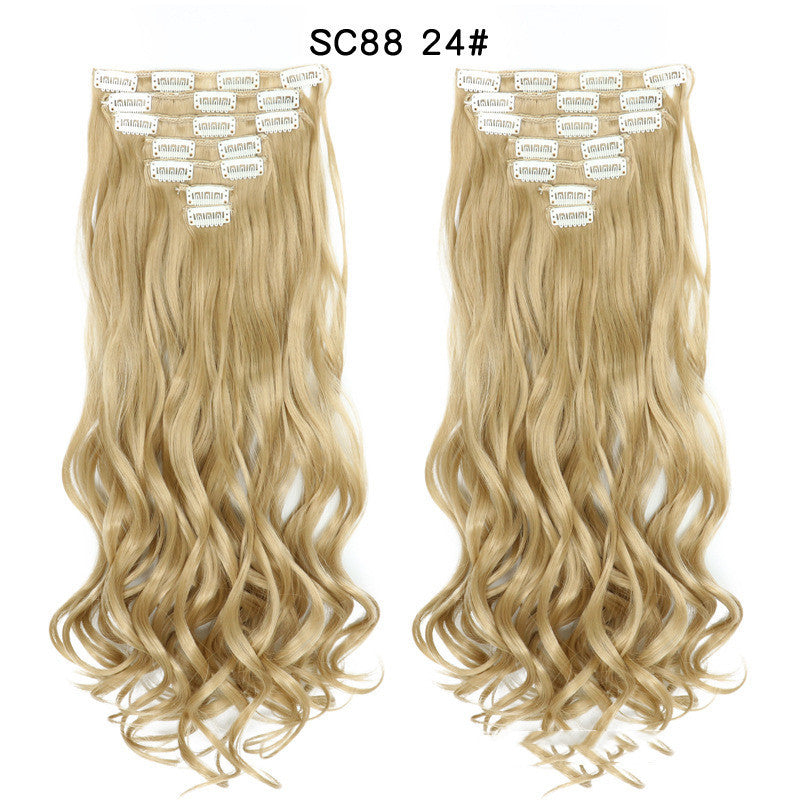 Clip Inhair16 Card Long Curly Wig Patch