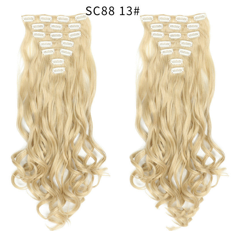 Clip Inhair16 Card Long Curly Wig Patch