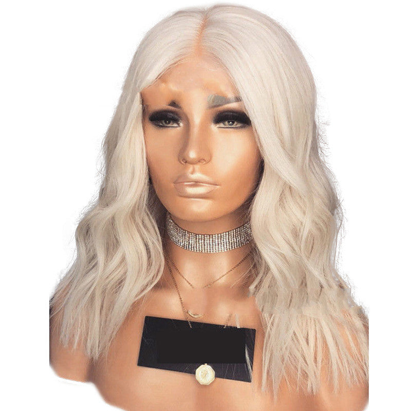 Synthetic front lace wig