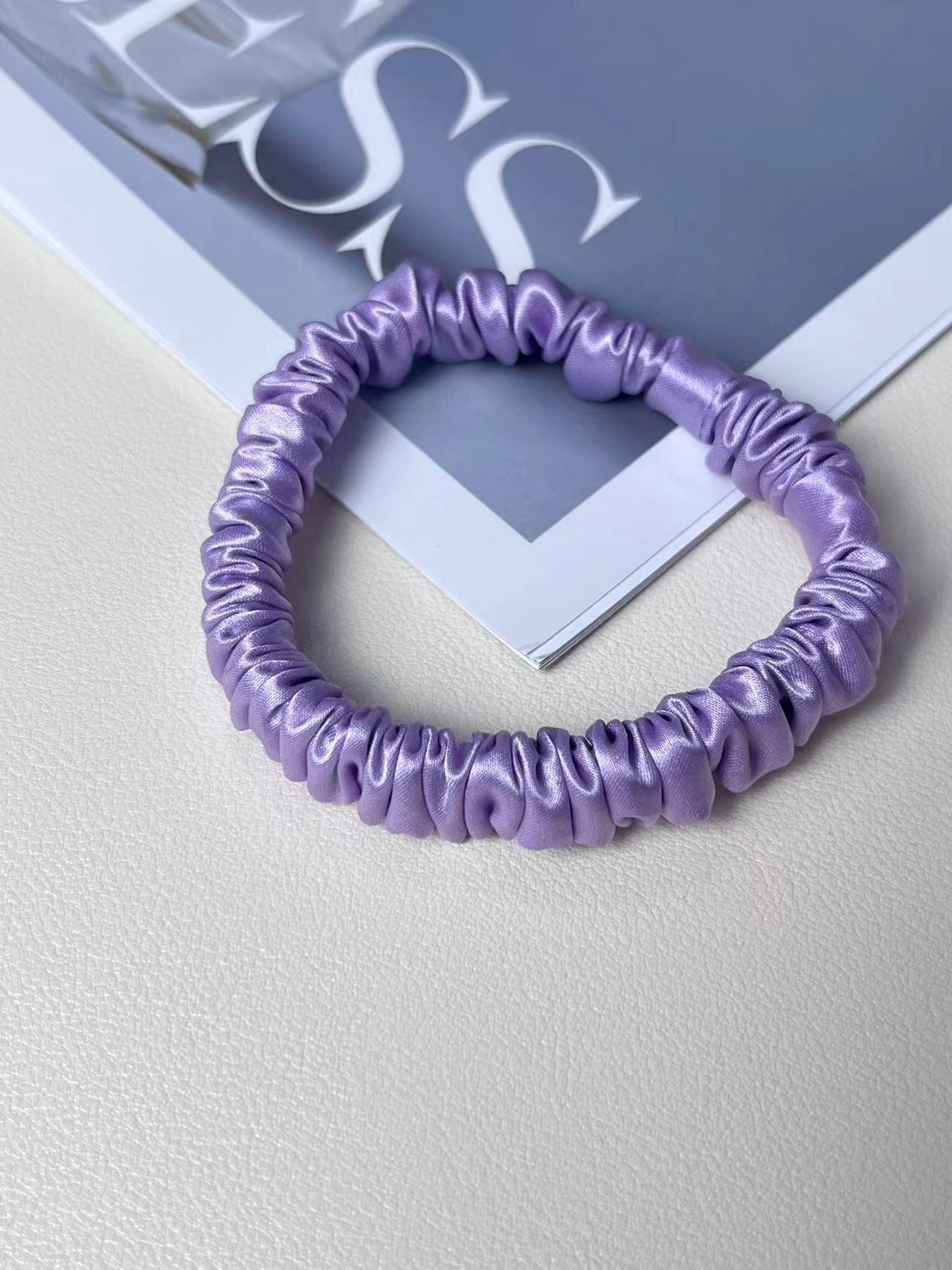 Silk Little Hair Ring Silk Satin Large Intestine Ring Does Not Hurt Traceless Hair Rope