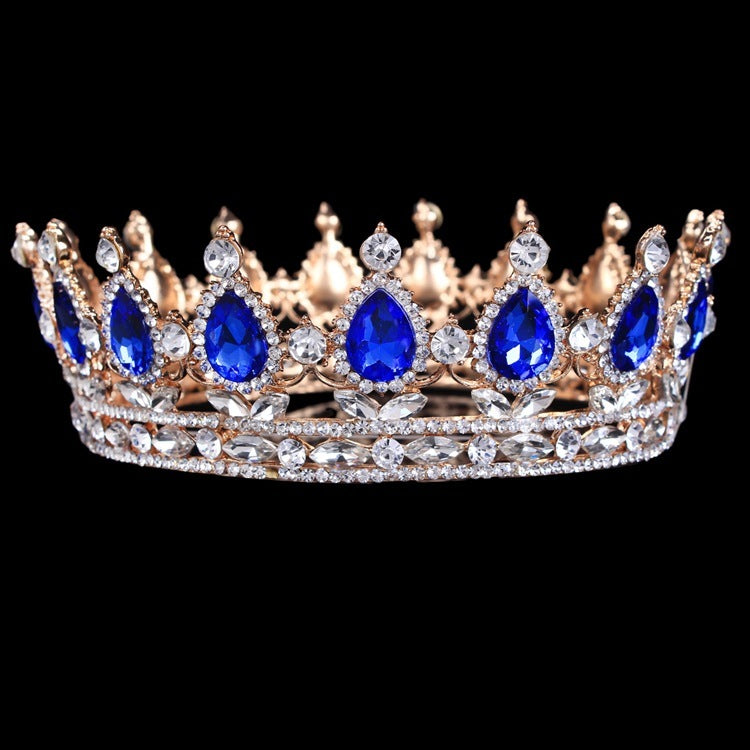 Baroque Bridal Crown Headdress Rhinestone Hair Accessories