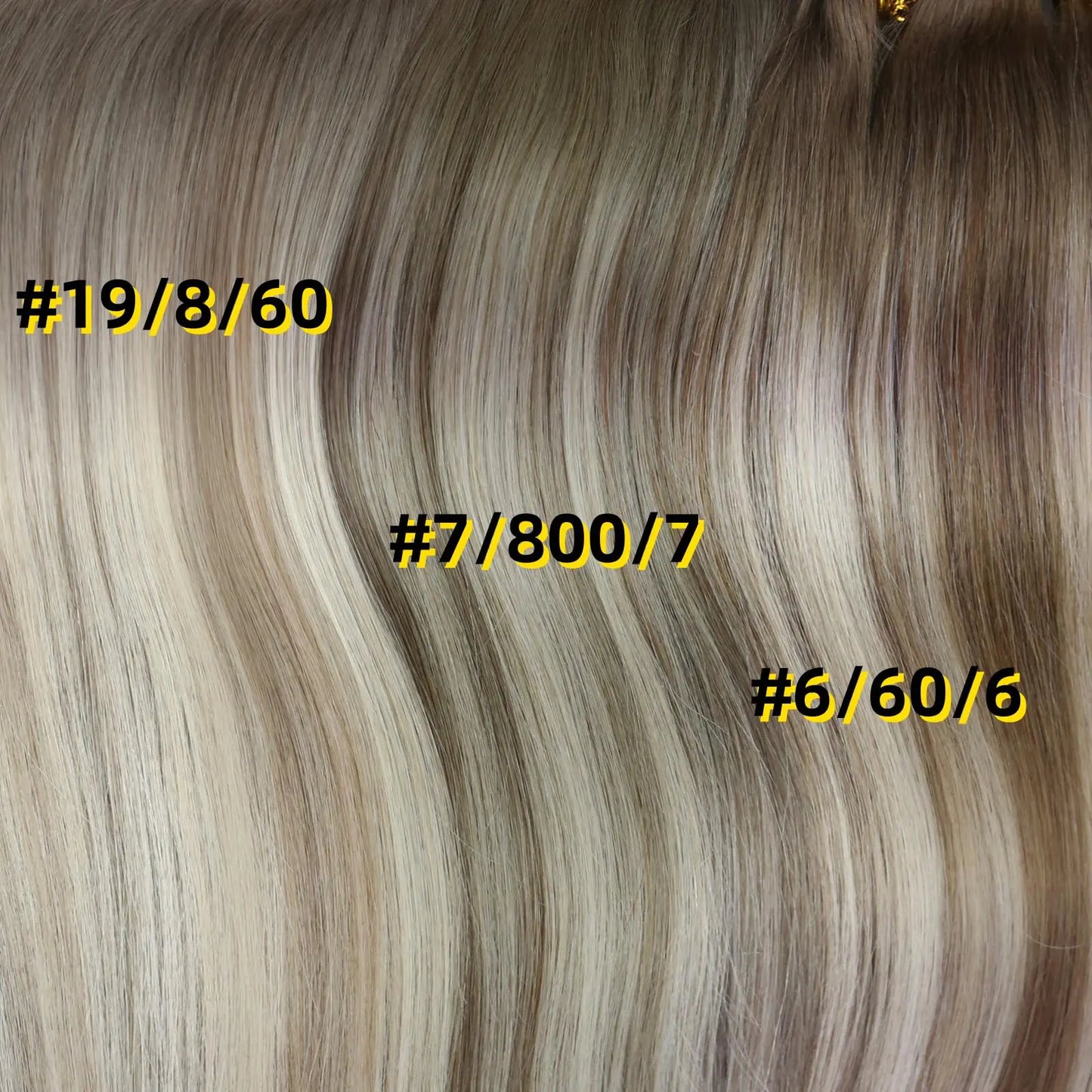 Seamless 20" Clip-In Remy Hair Extensions in Cool Taupe Blonde