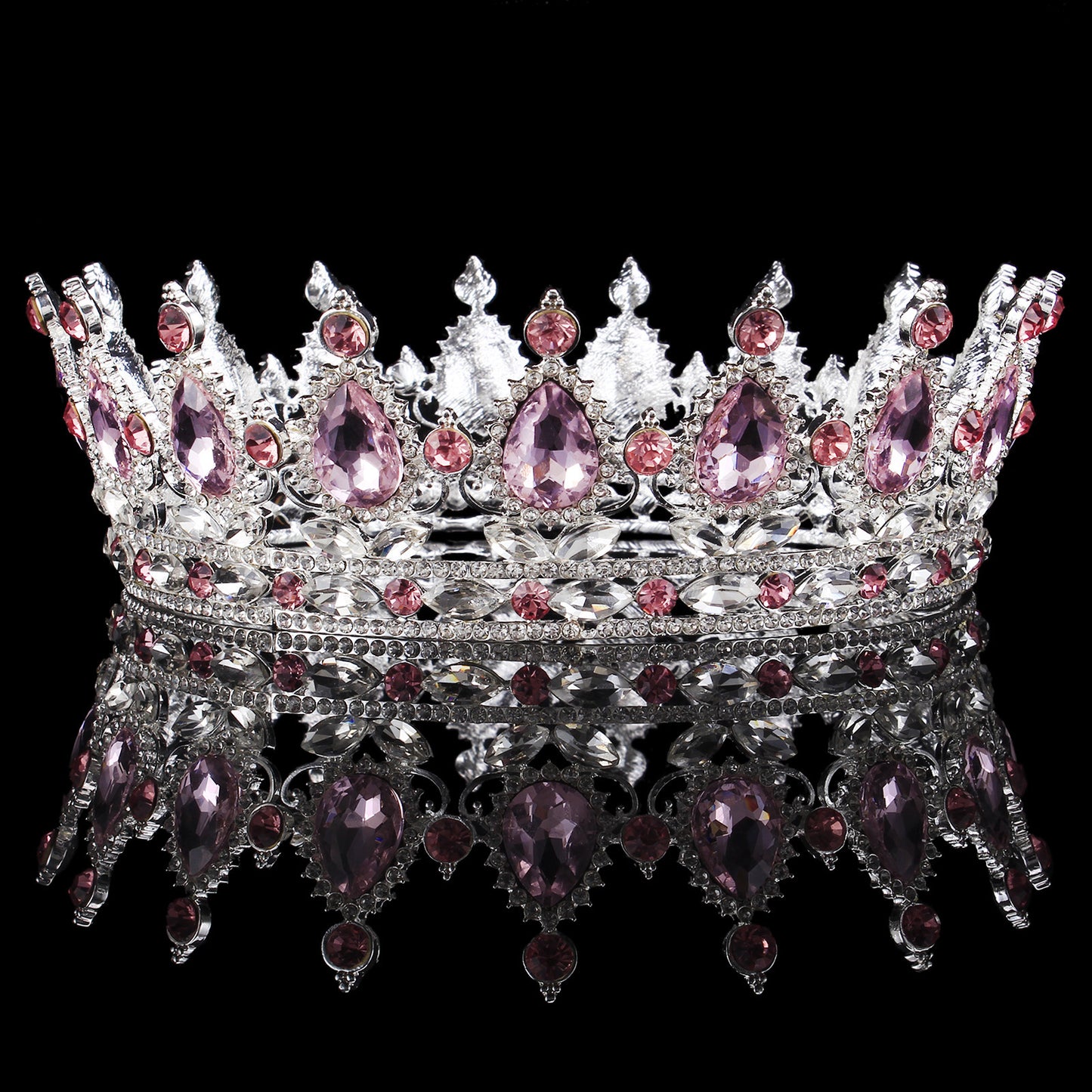 Baroque Bridal Crown Headdress Rhinestone Hair Accessories