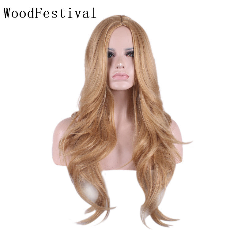 New Hot Selling Models Long Curly Hair Fashion Women's Wig Headgear