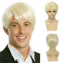 New Men's Synthetic Natural Wig