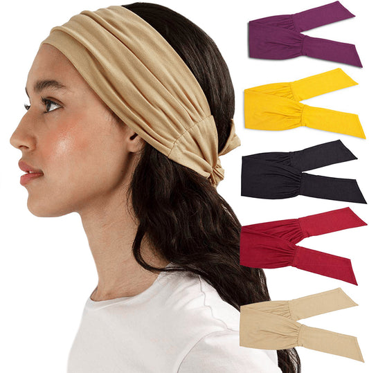 Knotted Hair Band Yoga Hair Band Sports Head Band Elastic Broad Band Bandana