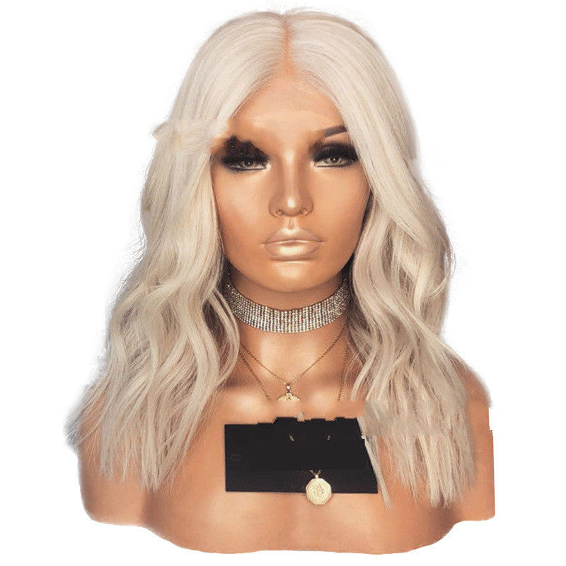 Synthetic front lace wig