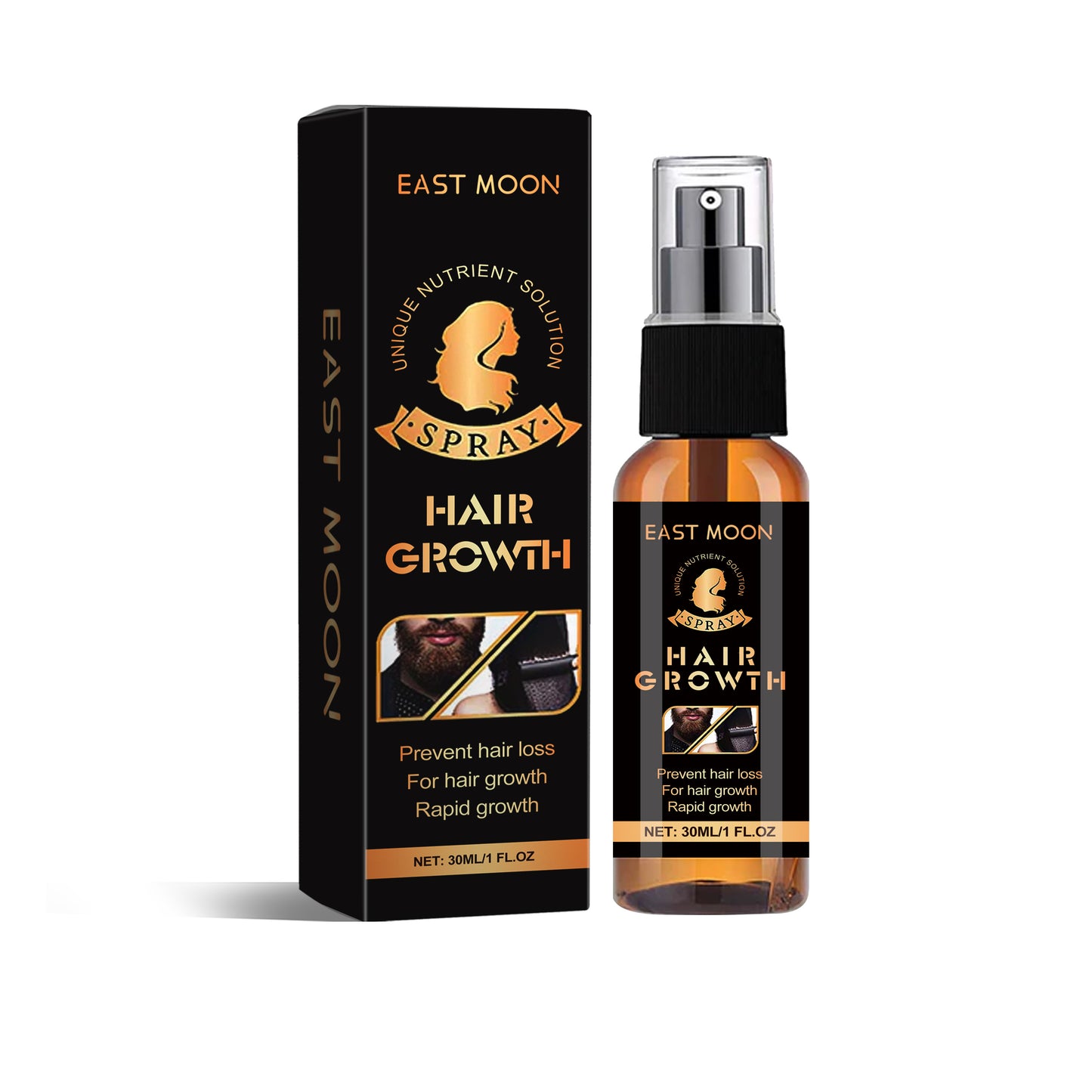 EAST MOON Hair Spray Oil Control And Moisturizing Scalp Smoothing Conditioner Thick Hair Strong Non-Greasy Spray