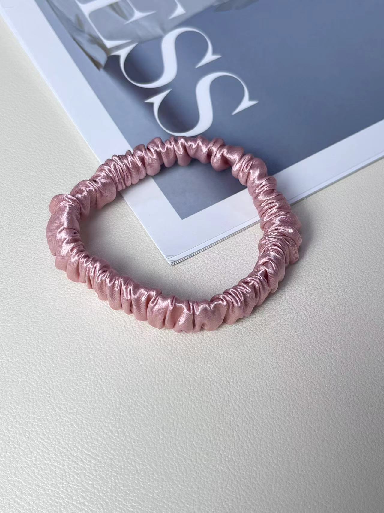 Silk Little Hair Ring Silk Satin Large Intestine Ring Does Not Hurt Traceless Hair Rope