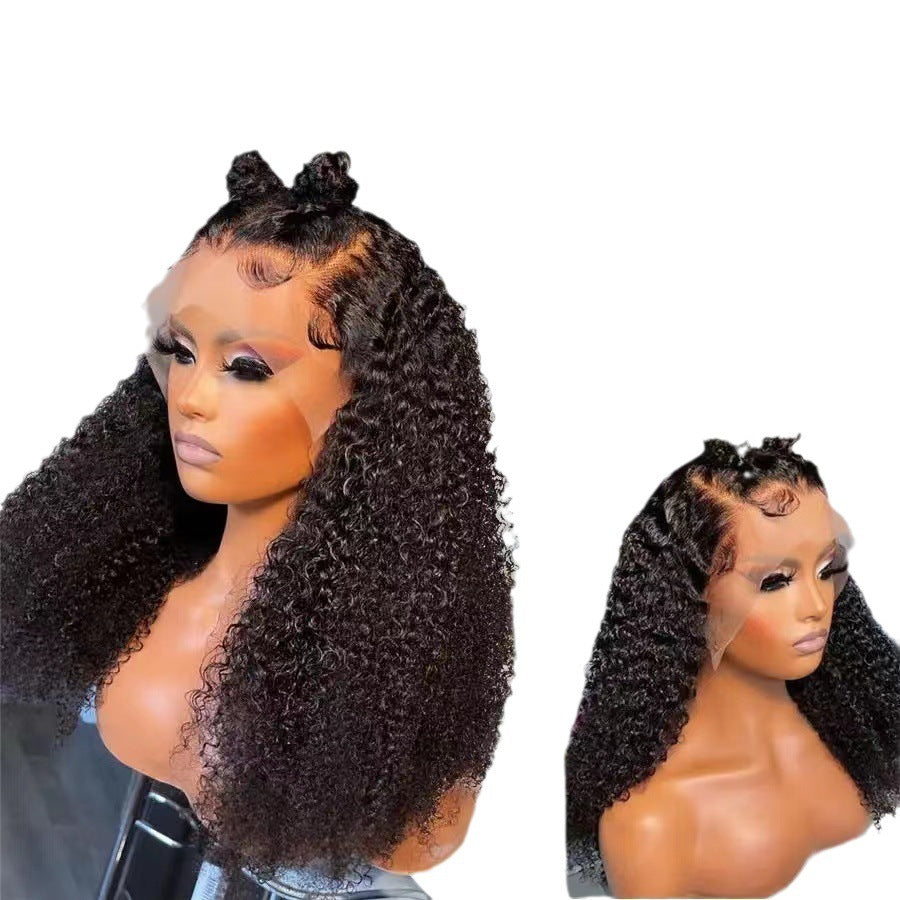 Women's Wigs With Small Curly Hair Front Lace