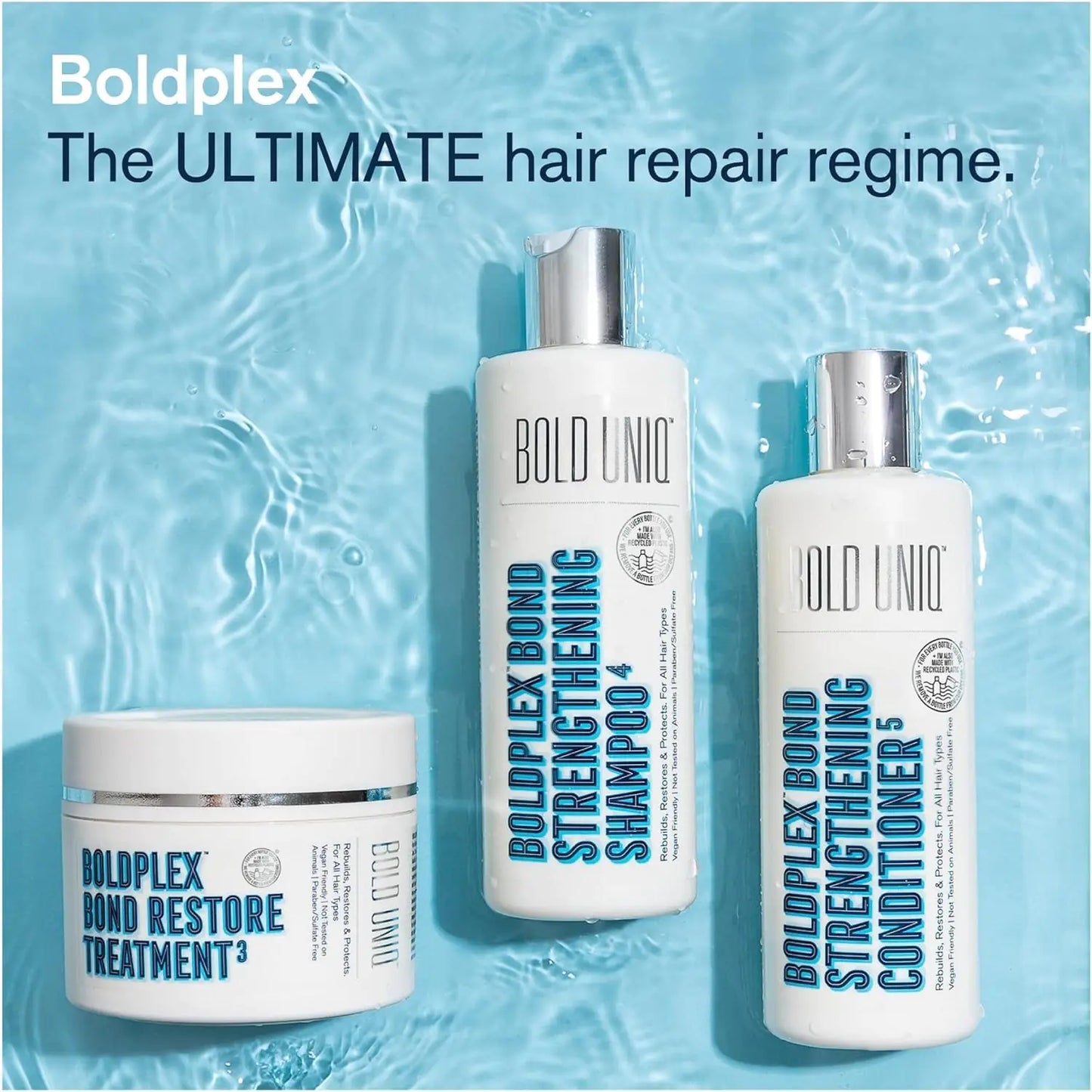 BoldPlex 3 Hair Mask - Deep Conditioner & Protein Treatment for Dry, Damaged Hair - Includes Rosemary Oil for Hair Growth - Repairs & Nourishes Curly, Bleached, or Frizzy Hair - 6.76 Fl Oz