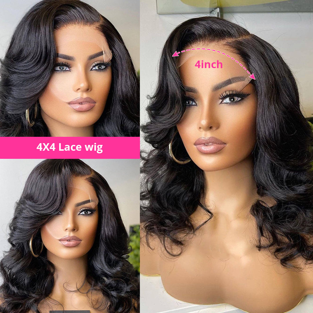 13X4 Lace Front Bob Wigs Brazilian