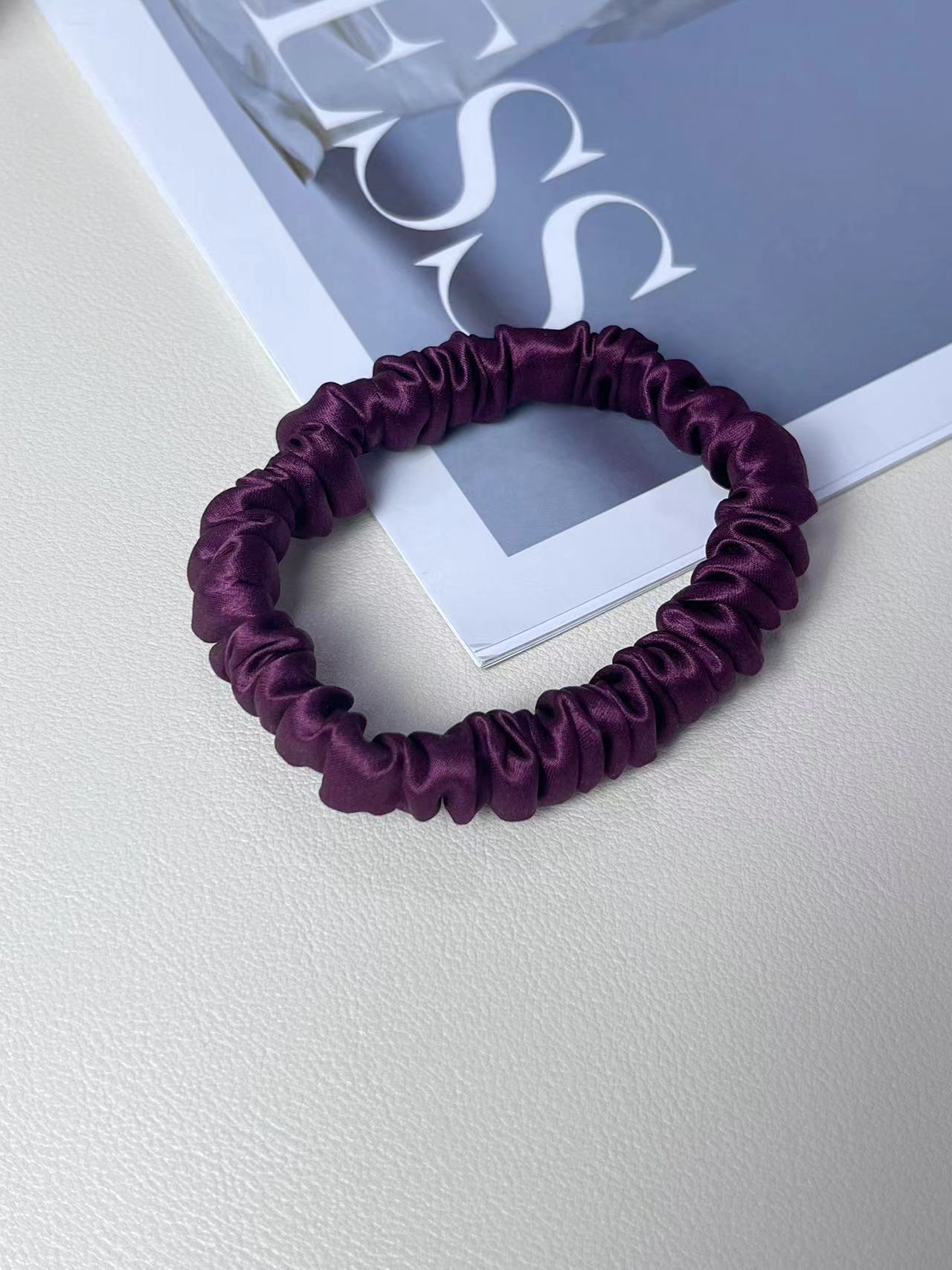 Silk Little Hair Ring Silk Satin Large Intestine Ring Does Not Hurt Traceless Hair Rope