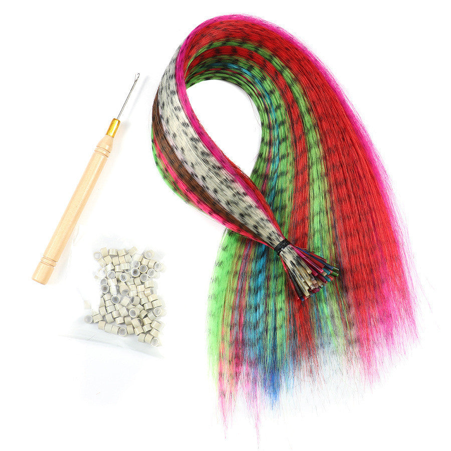 Feather Hair Extensions Color 10-60 Set Multicolor