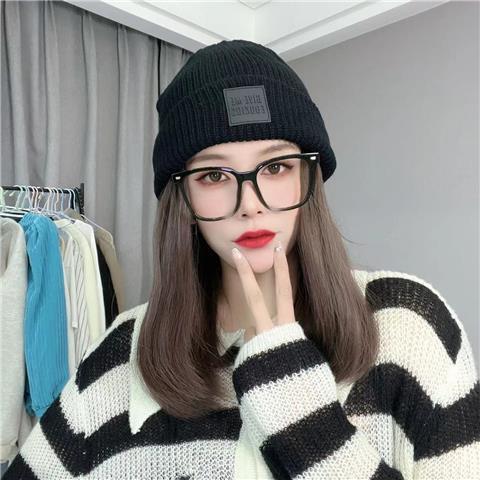 Wool Hat Wig Autumn And Winter