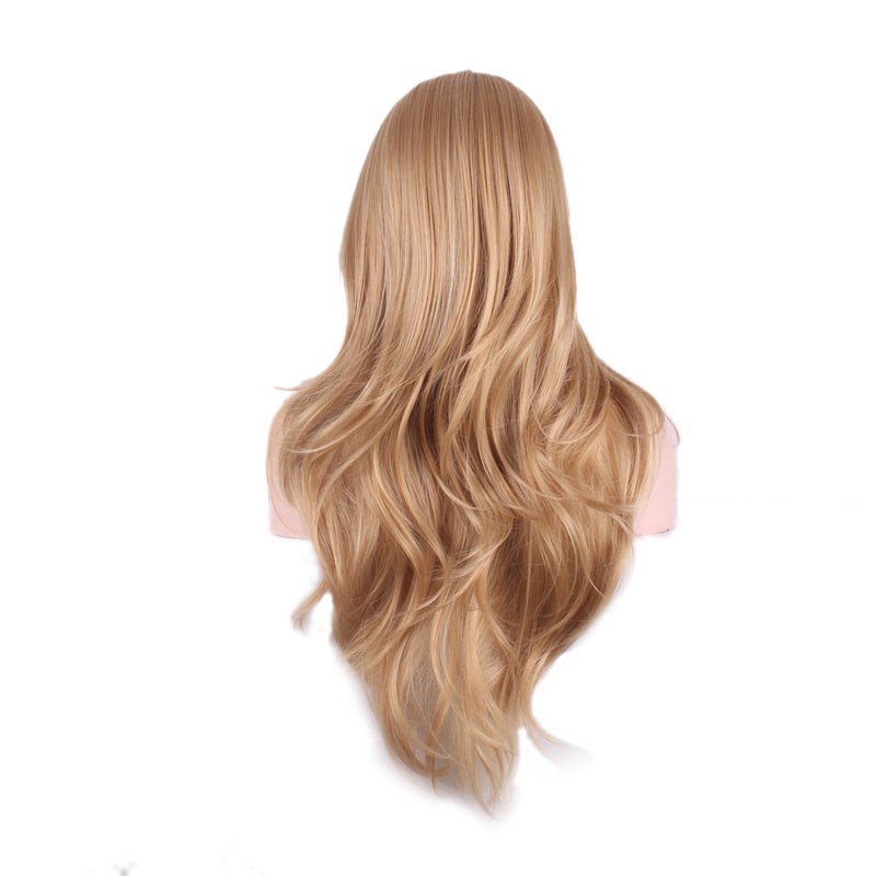 New Hot Selling Models Long Curly Hair Fashion Women's Wig Headgear