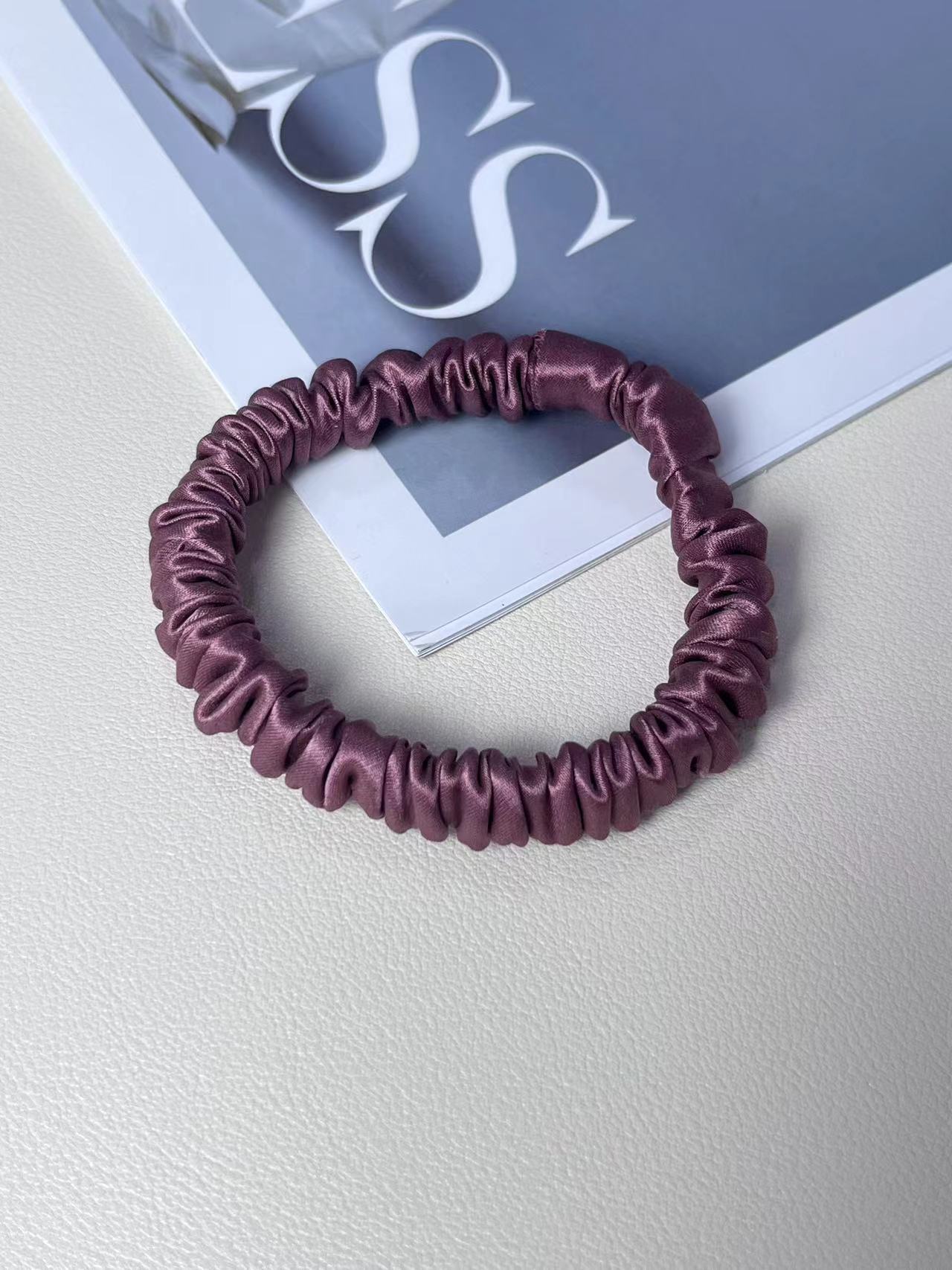 Silk Little Hair Ring Silk Satin Large Intestine Ring Does Not Hurt Traceless Hair Rope